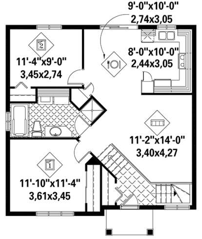 House Plan House Plan #18277 Drawing 1