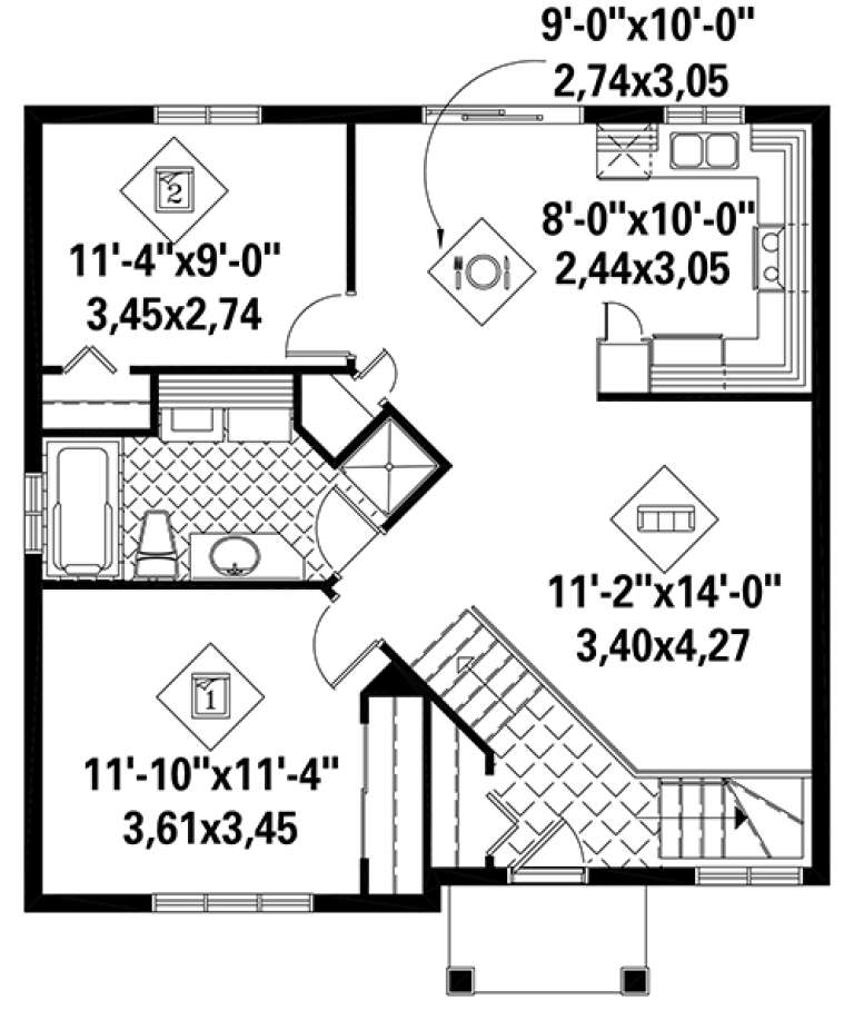 House Plan House Plan #18277 Drawing 1