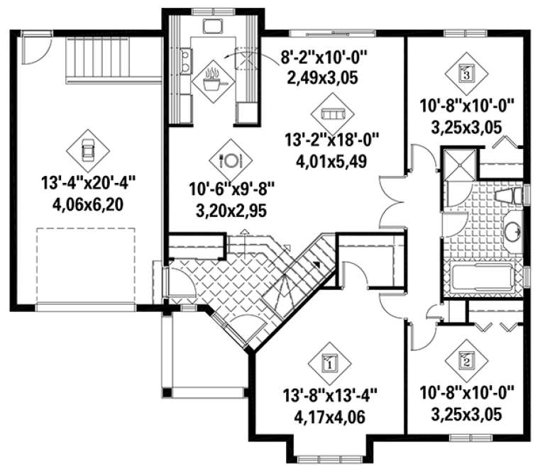 House Plan House Plan #18285 Drawing 1