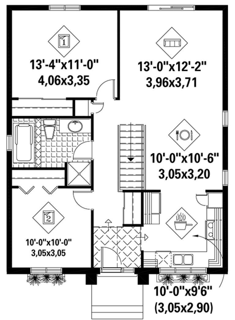 House Plan House Plan #18286 Drawing 1