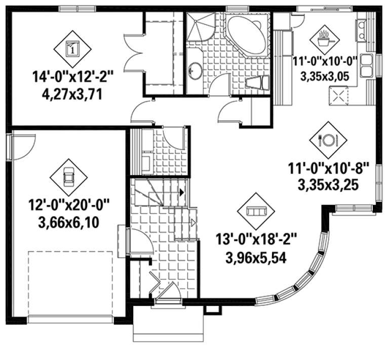 House Plan House Plan #18288 Drawing 1