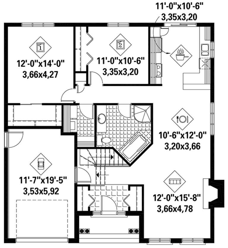 House Plan House Plan #18290 Drawing 1