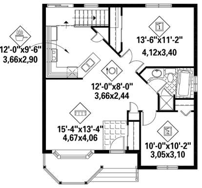 House Plan House Plan #18295 Drawing 1