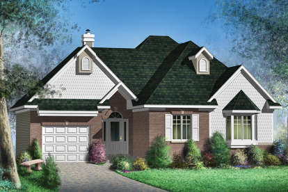 European House Plan #6146-00306 Elevation Photo