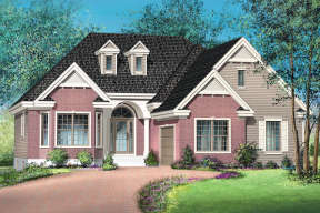 Traditional House Plan #6146-00309 Elevation Photo