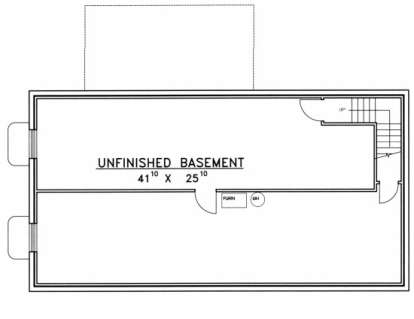 Basement Floor for House Plan #039-00452