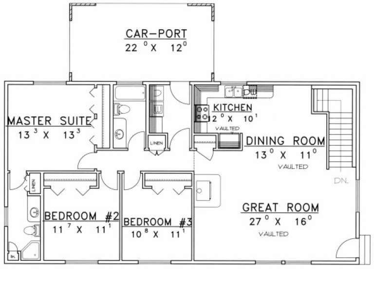 House Plan House Plan #1830 Drawing 2
