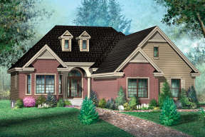 Traditional House Plan #6146-00310 Elevation Photo