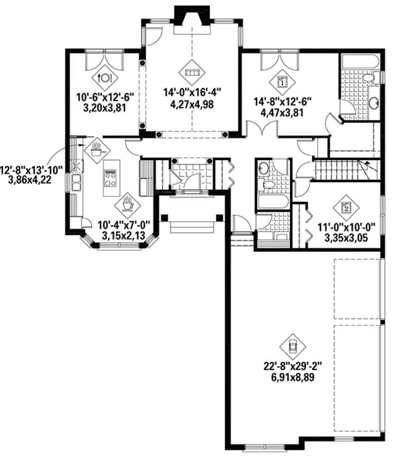 House Plan House Plan #18300 Drawing 1