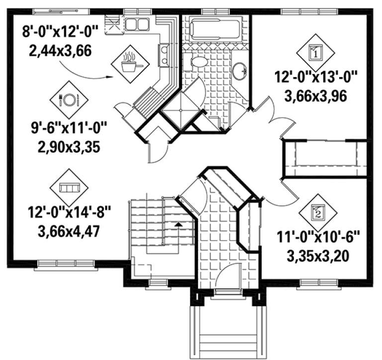 House Plan House Plan #18303 Drawing 1