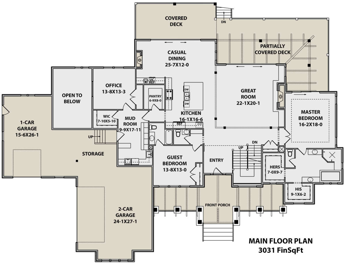 Main Floor for House Plan #5631-00061
