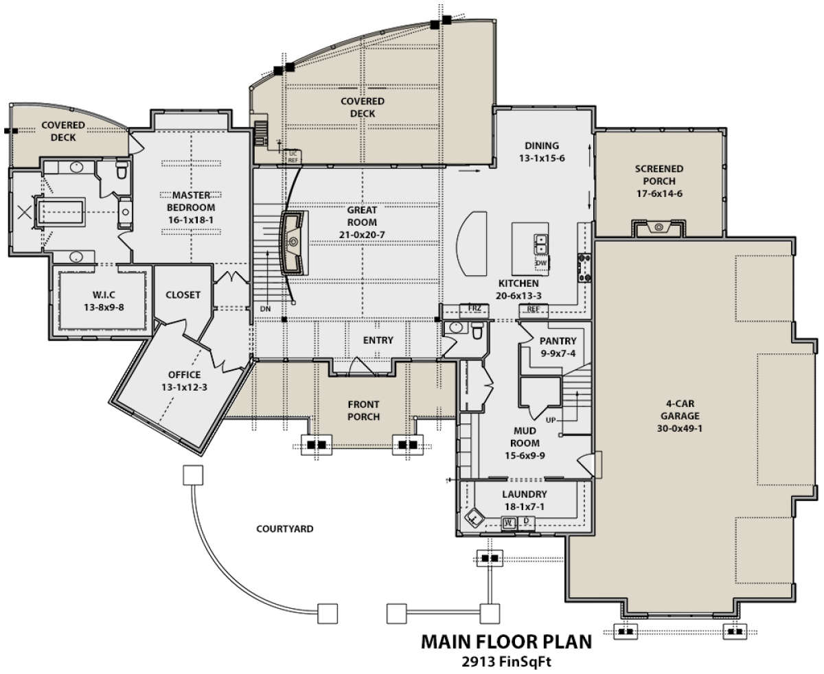 Main Floor for House Plan #5631-00062
