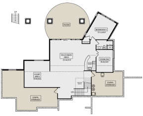 Basement for House Plan #5631-00063