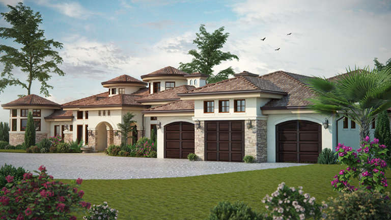 Mediterranean House Plan #5631-00067 Elevation Photo