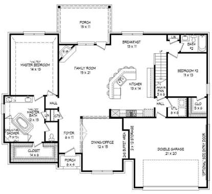 House Plan House Plan #18317 Drawing 1