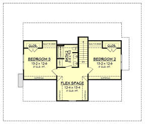 Upper for House Plan #041-00154
