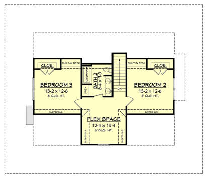 Upper for House Plan #041-00154