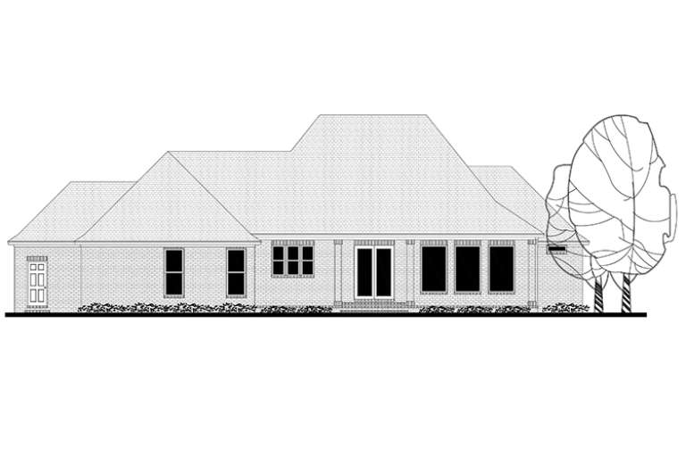 French Country House Plan #041-00158 Elevation Photo