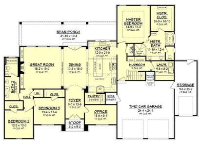 House Plan House Plan #18323 Drawing 1