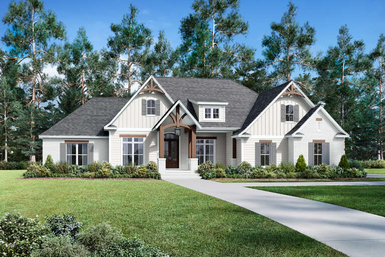 House Plan House Plan #18324 Angled Front Elevation