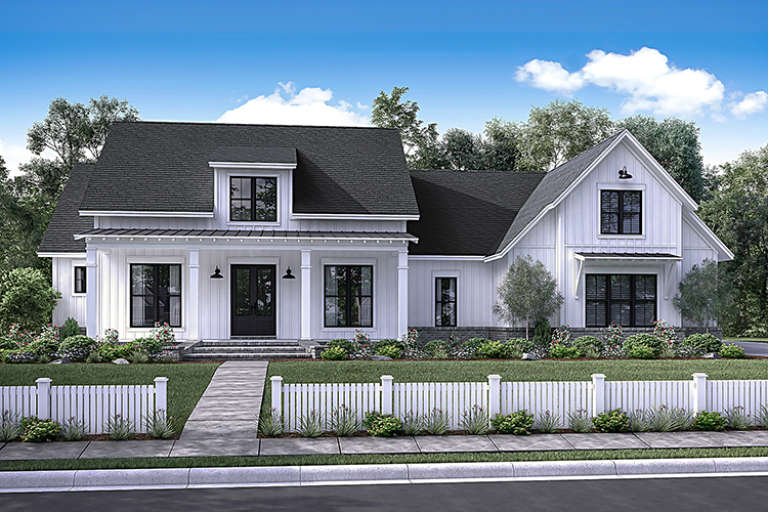 Country House Plan #041-00160 Elevation Photo