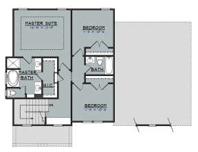 Upper for House Plan #3418-00008