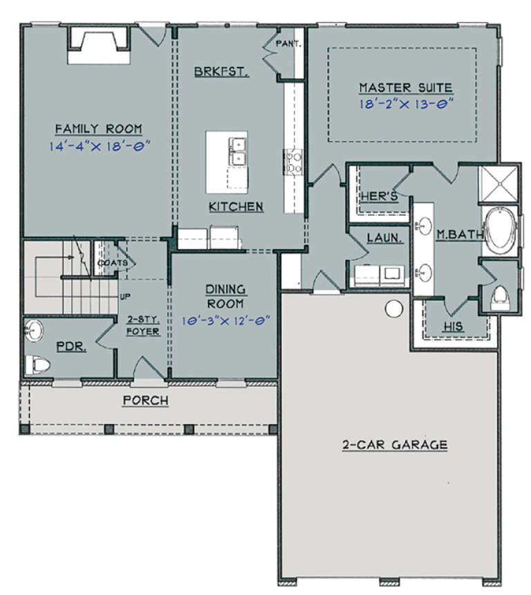 House Plan House Plan #18327 Drawing 1