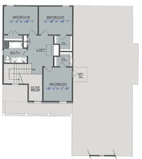 Upper for House Plan #3418-00009