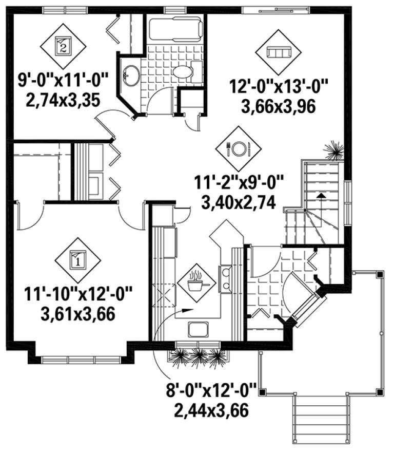 House Plan House Plan #18328 Drawing 1
