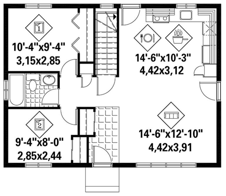House Plan House Plan #18329 Drawing 1