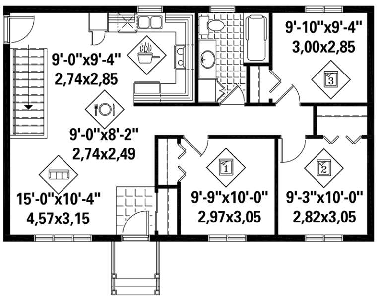 House Plan House Plan #18331 Drawing 1