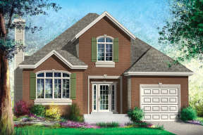 Traditional House Plan #6146-00319 Elevation Photo