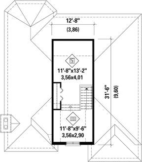 Upper for House Plan #6146-00319