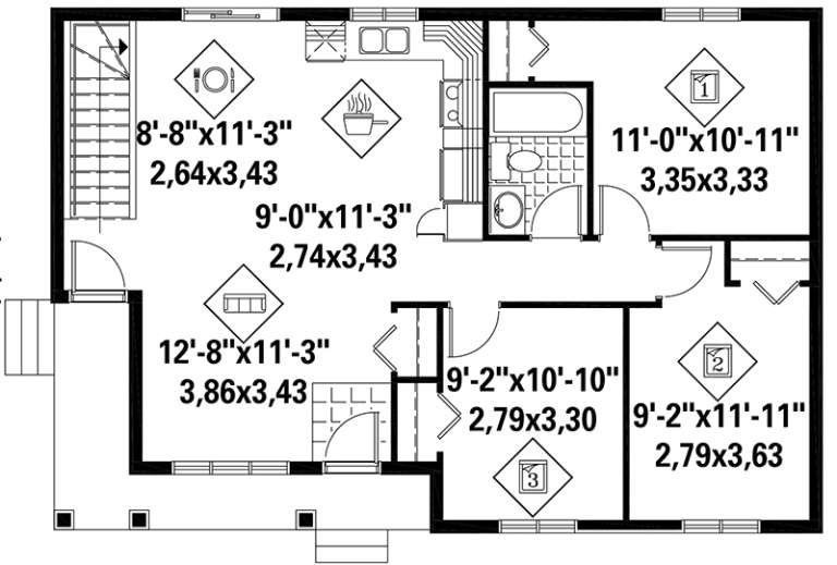House Plan House Plan #18333 Drawing 1