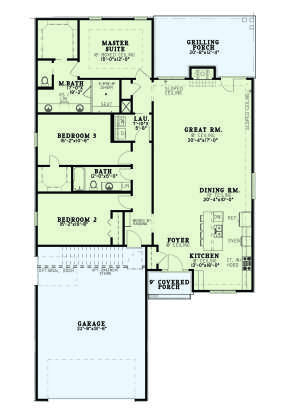 Main Floor for House Plan #110-01045