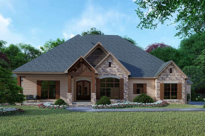 Traditional House Plan #110-01046 Elevation Photo