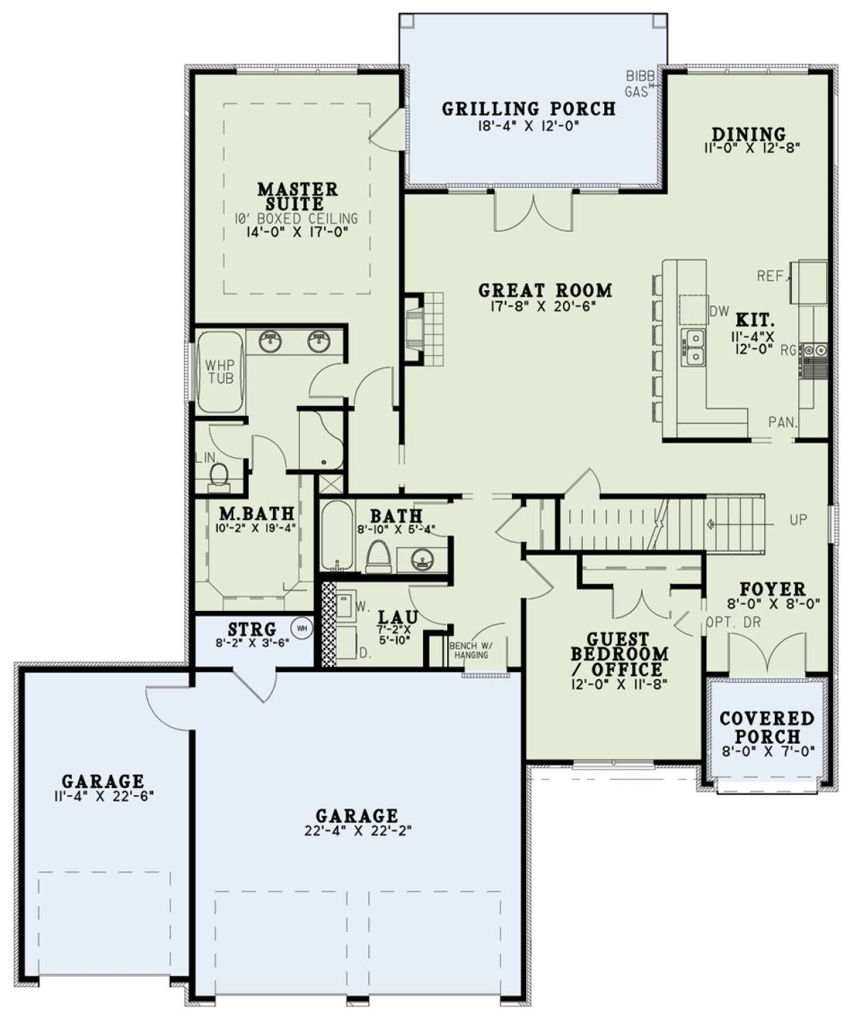 Main Floor for House Plan #110-01047