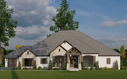 Traditional House Plan #110-01048 Elevation Photo