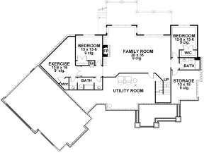 Basement for House Plan #098-00270