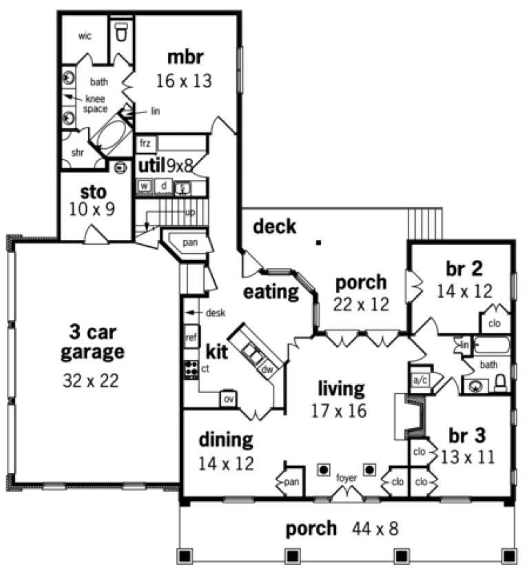 House Plan House Plan #1834 Drawing 1