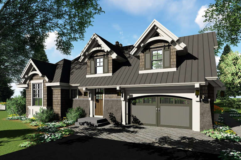 Craftsman House Plan #098-00273 Elevation Photo