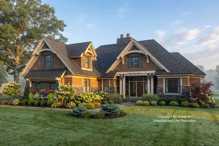 House Plan House Plan #18343 Angled Front Elevation