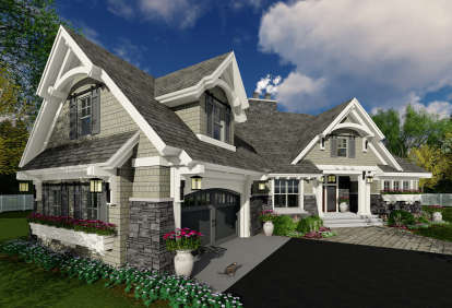 Craftsman House Plan #098-00275 Elevation Photo