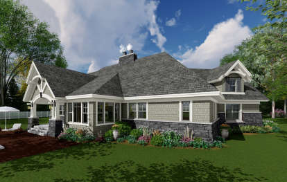 Craftsman House Plan #098-00275 Elevation Photo