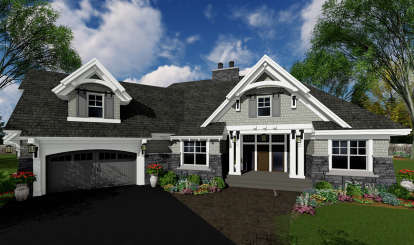 4 Bed, 3 Bath, 2341 Square Foot House Plan - #098-00276