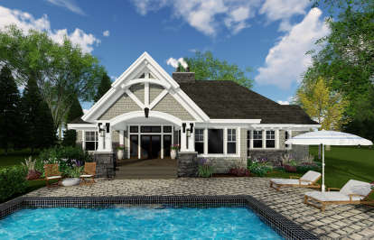 Cottage House Plan #098-00276 Elevation Photo