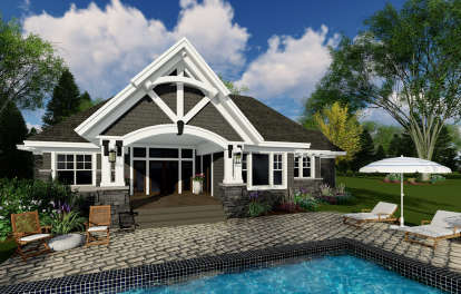Cottage House Plan #098-00276 Elevation Photo