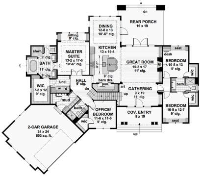House Plan House Plan #18345 Drawing 1