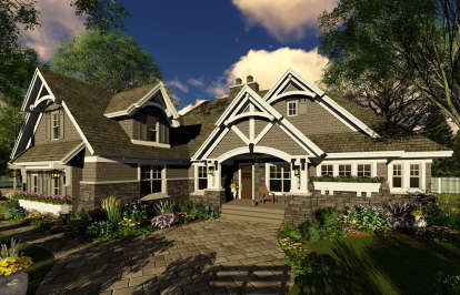 Bungalow House Plan #098-00277 Elevation Photo