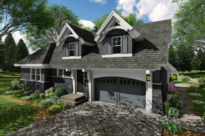 Bungalow House Plan #098-00277 Elevation Photo